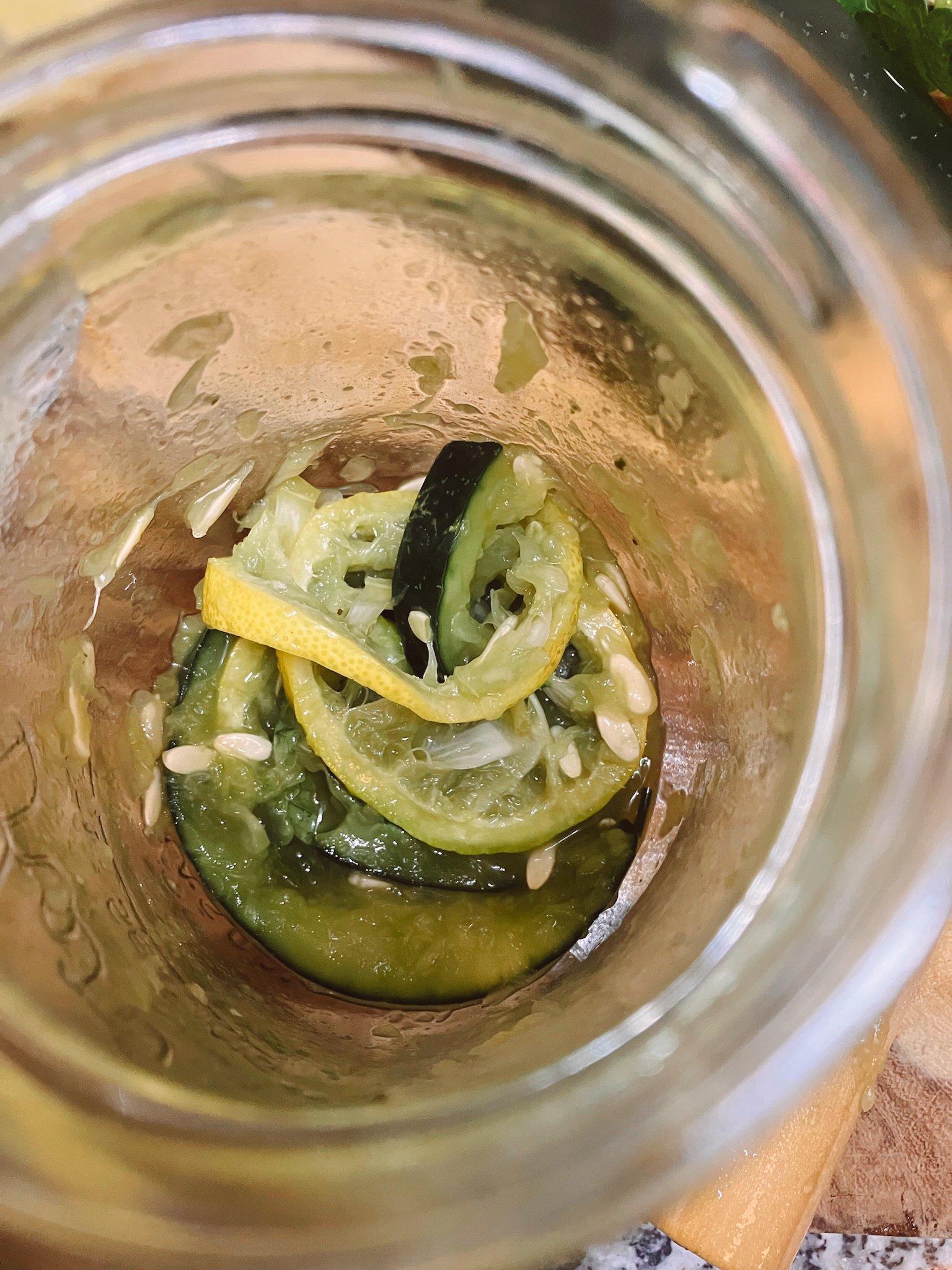 Calming Cortisol Mocktail Recipe with Matcha, Cucumber & Lemon Balm
