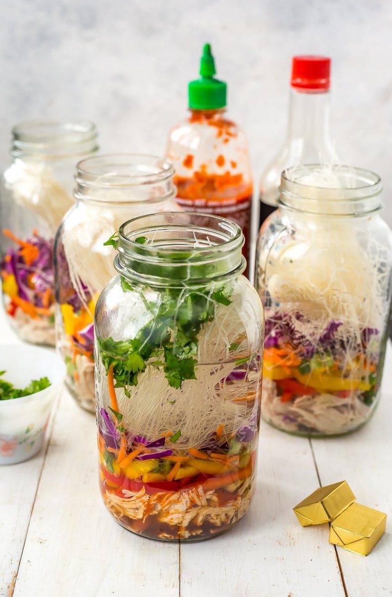 Meal Prep Mason Jar Instant Noodles