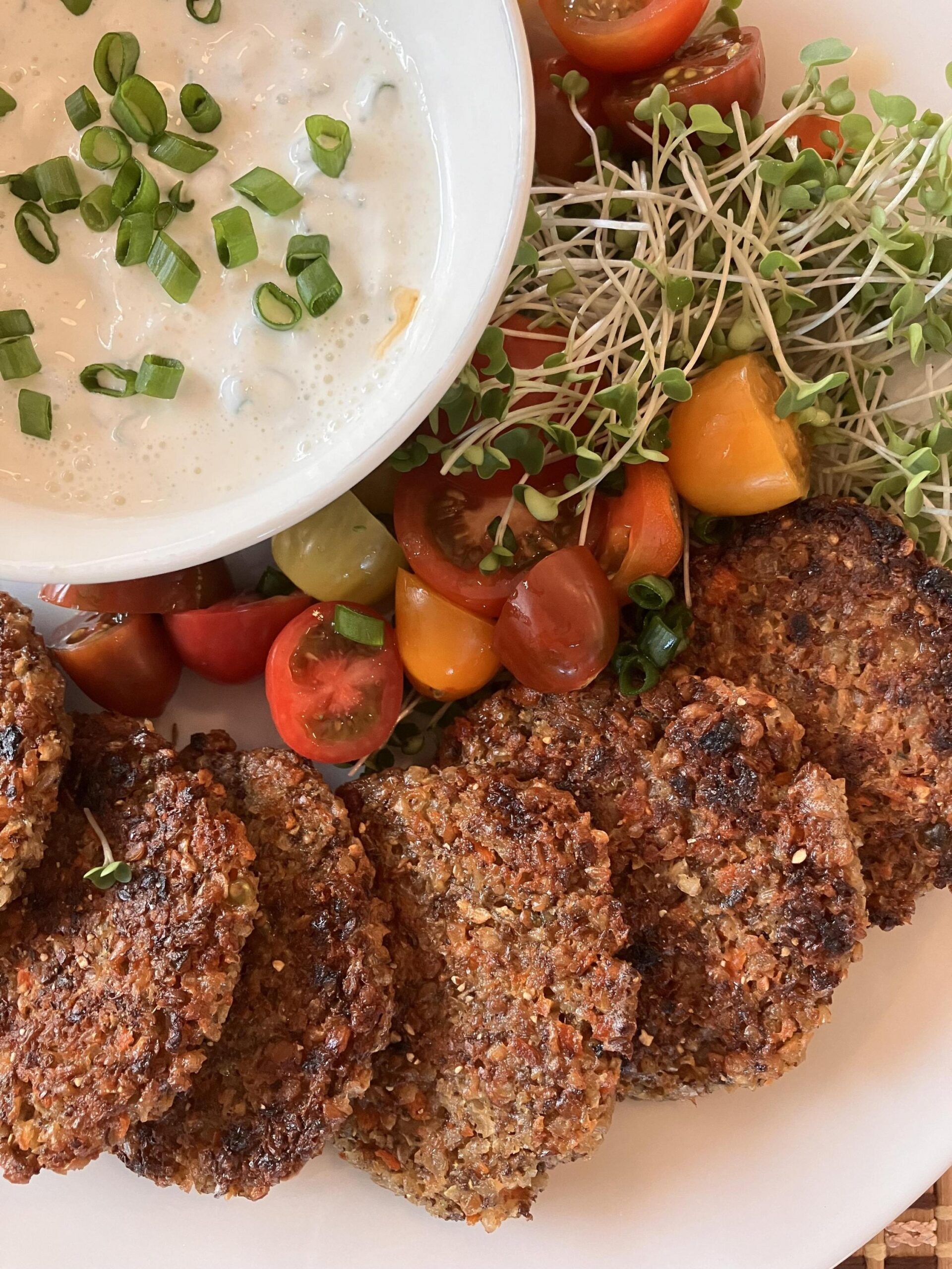 Sprouted Lentil Fritters