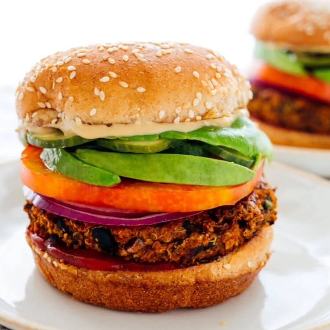 Favorite Homemade Veggie Burger by Cookieandkate.com