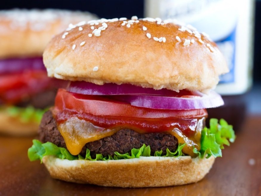 vegan homemade veggie burger