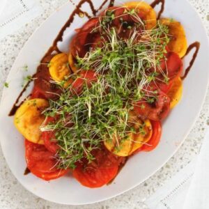 Garden Tomato Salad with Micro Arugula