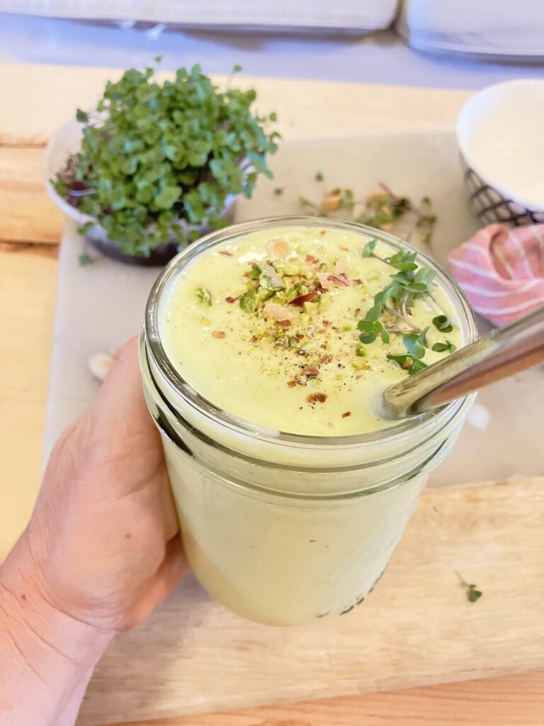 mango lassi with kale