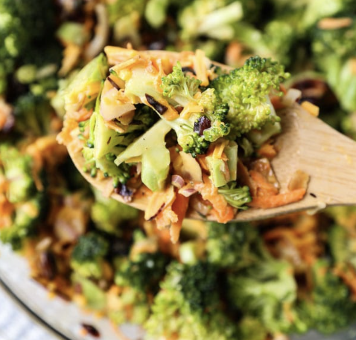 Healthy Broccoli Salad by six sisters' stuff